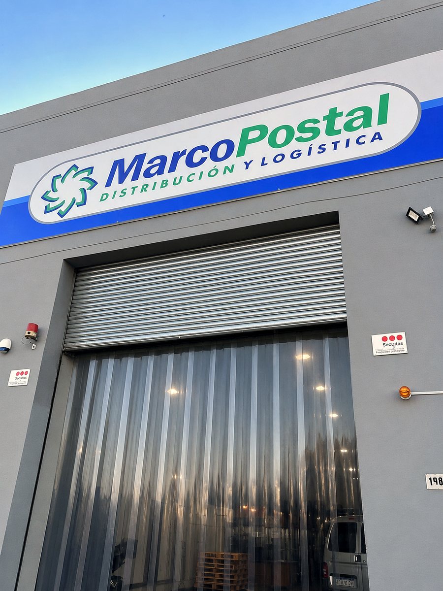 Camión descargando en el depósito de MarcoPostal
